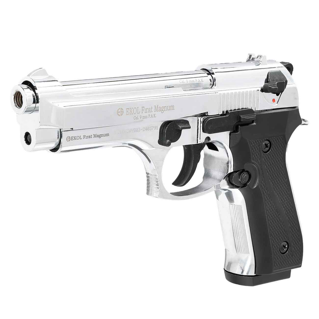 Ekol Firat Magnum Schreckschuss Pistole Kal. 9mm P.A.K. chrom - B-WARE Bild 2