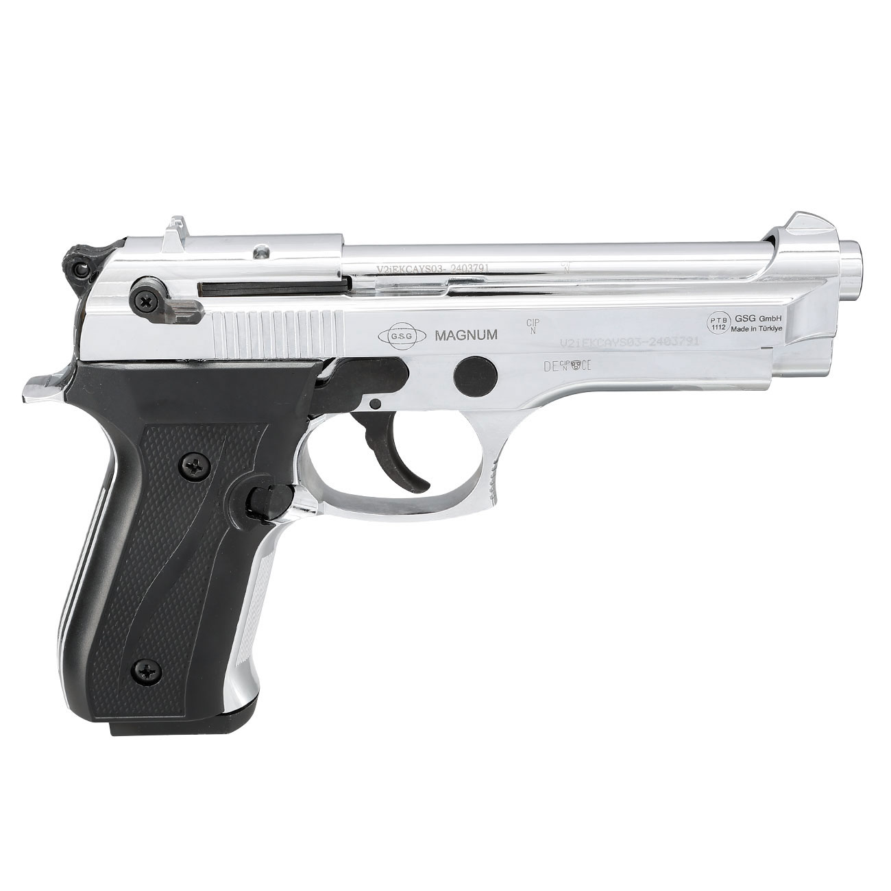 Ekol Firat Magnum Schreckschuss Pistole Kal. 9mm P.A.K. chrom - B-WARE Bild 3