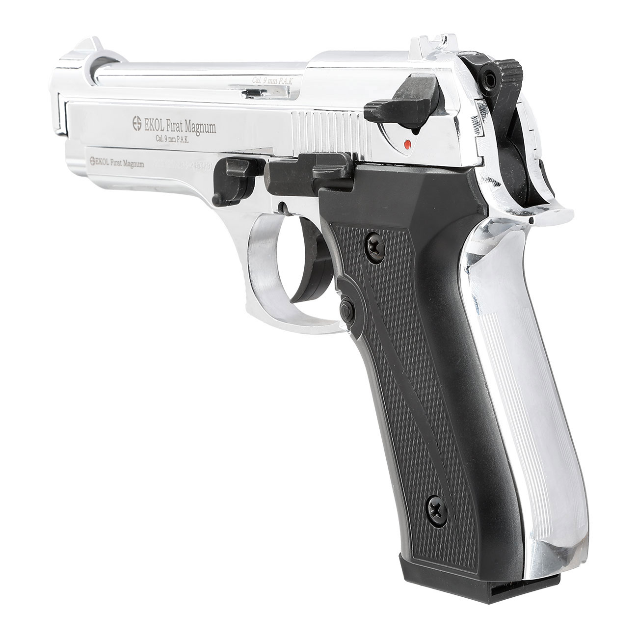 Ekol Firat Magnum Schreckschuss Pistole Kal. 9mm P.A.K. chrom - B-WARE Bild 7