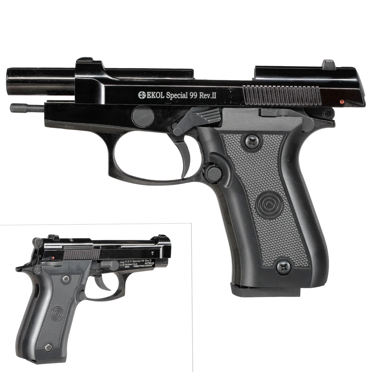 Ekol Special 99 Rev. II Schreckschuss Pistole Kal. 9 mm P.A.K. br�niert - B-WARE Bild 9