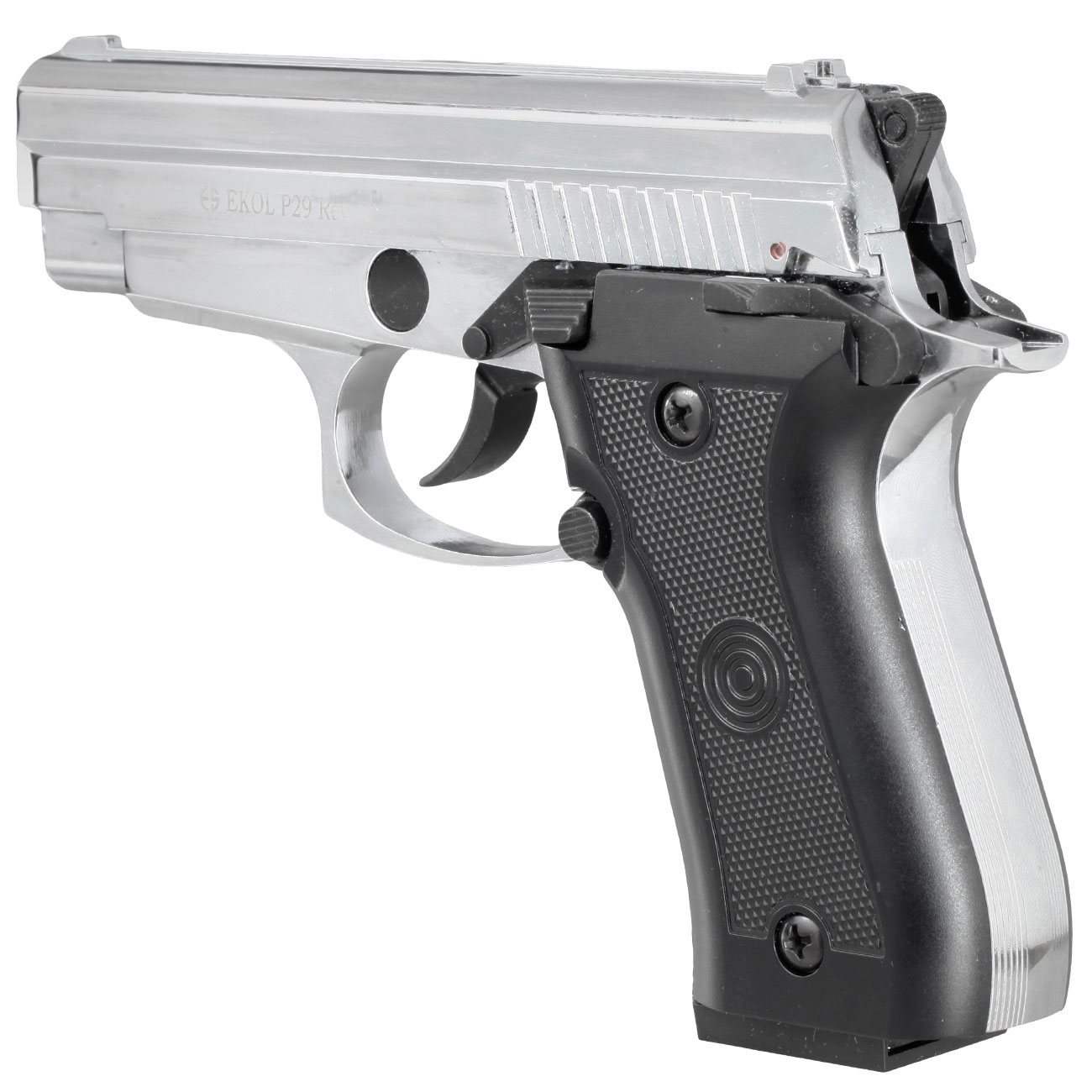 Ekol P29 Rev. II Schreckschuss Pistole Kal. 9 mm P.A.K. verchromt - B-WARE Bild 7