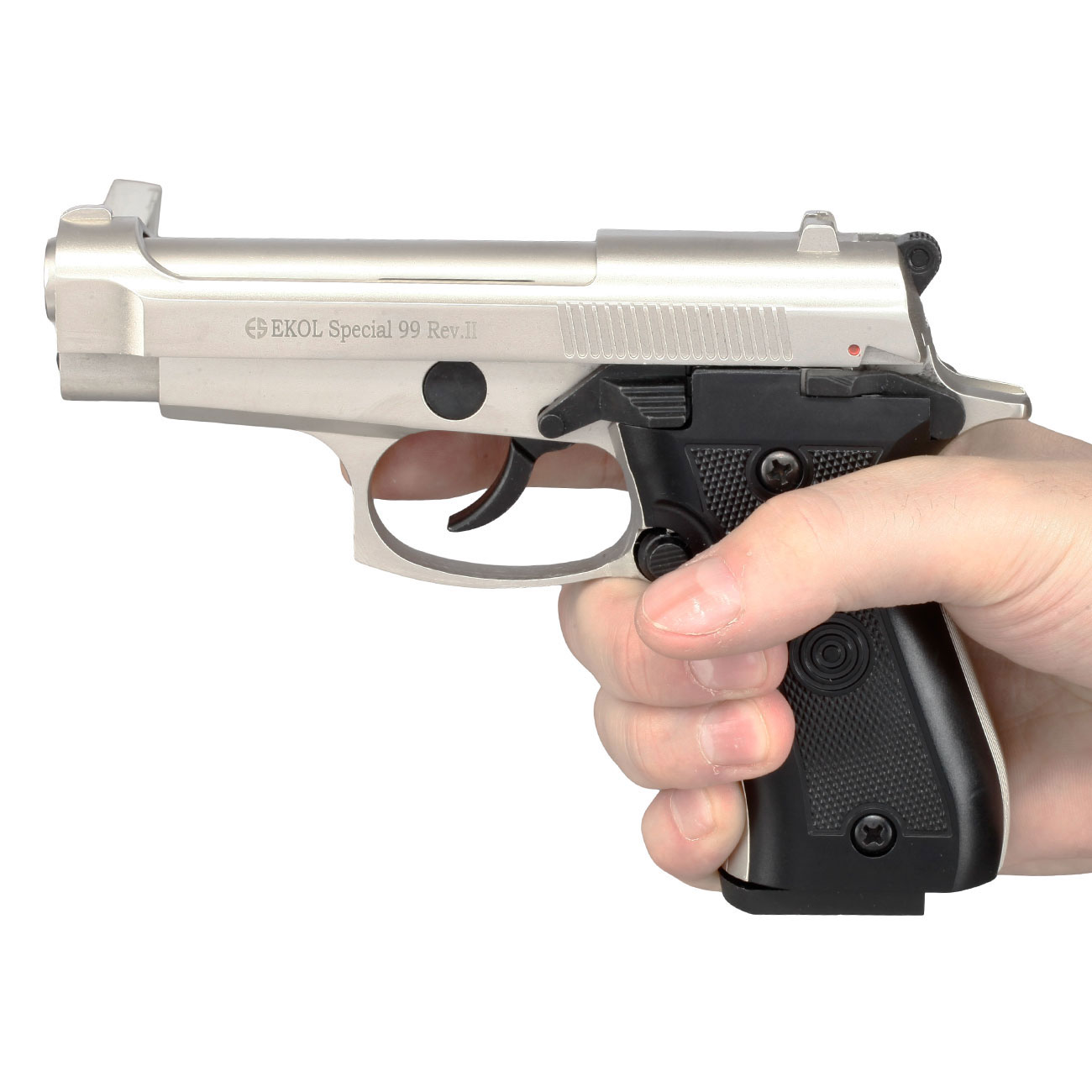 Ekol Special 99 Rev. II Schreckschuss Pistole Kal. 9 mm P.A.K. vernickelt - B-WARE Bild 5
