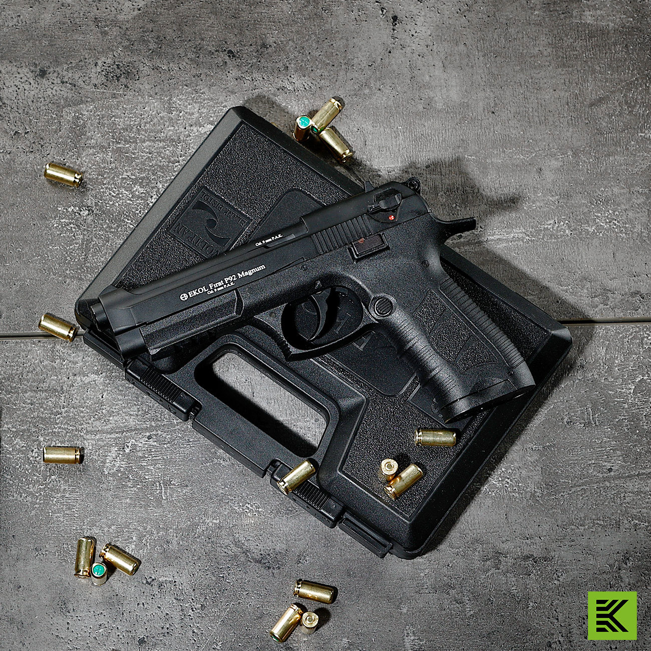 Ekol P92 Magnum Schreckschuss Pistole Kal. 9mm P.A.K. br�niert - B-WARE Bild 1
