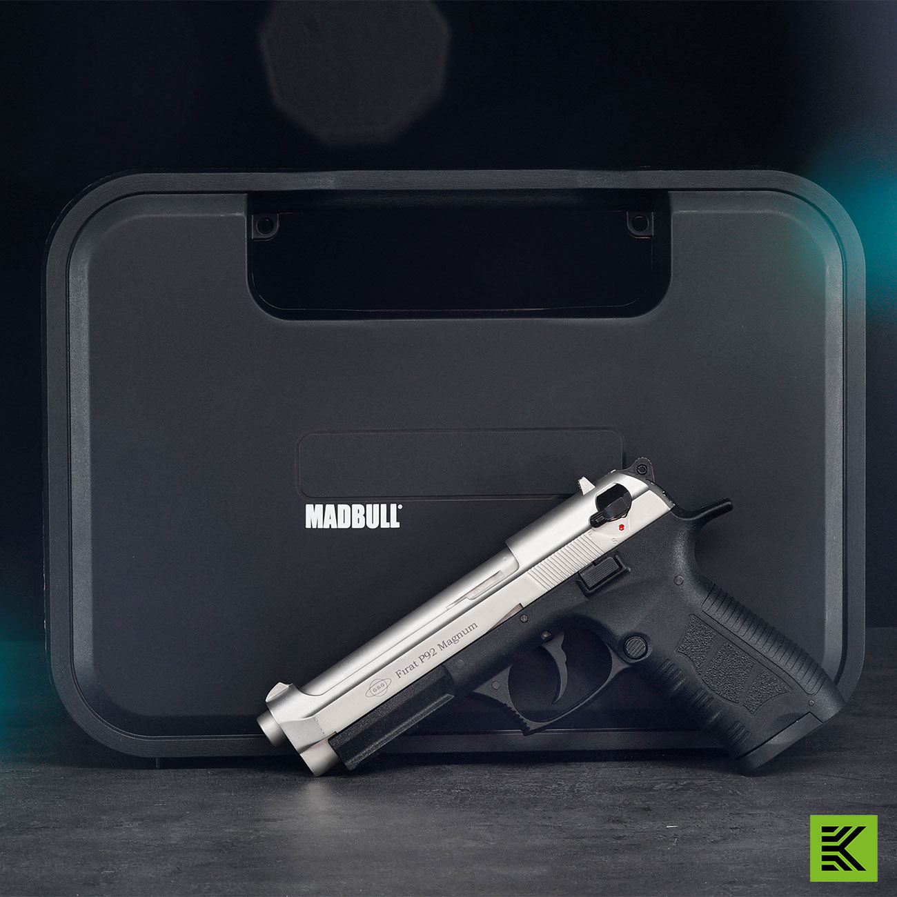 Ekol P92 Magnum Schreckschuss Pistole Kal. 9mm P.A.K. nickel - B-WARE Bild 1
