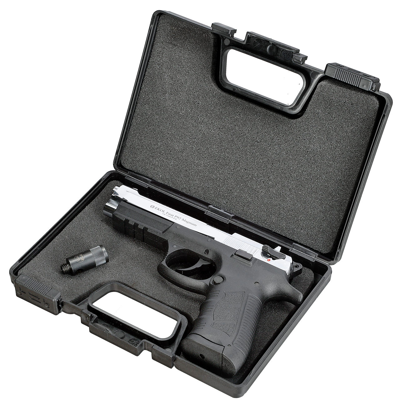 Ekol P92 Magnum Schreckschuss Pistole Kal. 9mm P.A.K. chrom - B-WARE Bild 4