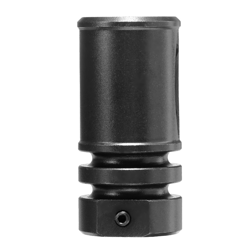 ICS M4 / M16 Birdcage Stahl Flash-Hider schwarz 14mm- Bild 3