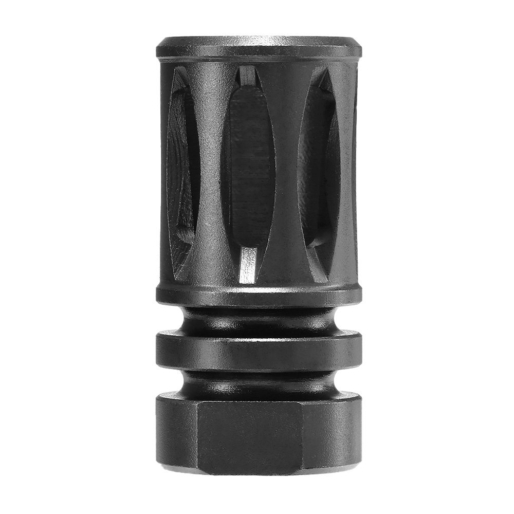 ICS M4 / M16 Birdcage Stahl Flash-Hider schwarz 14mm- Bild 4