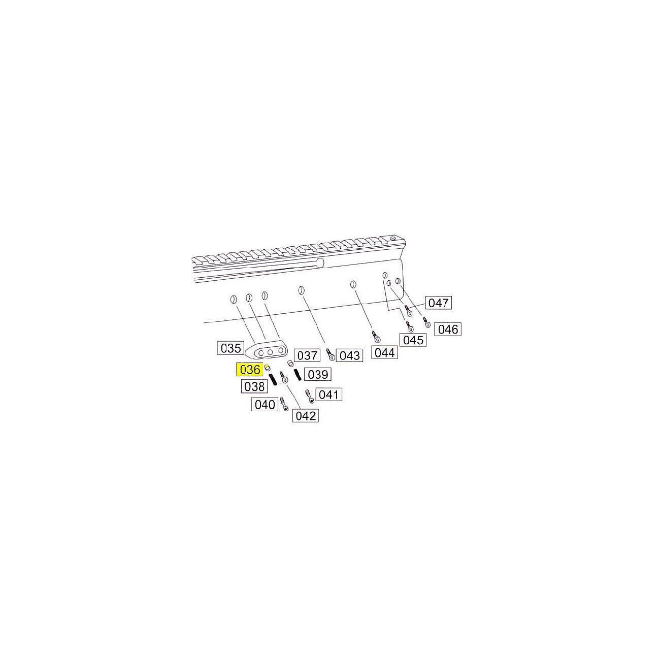 Wei-ETech SOCOM Part #036 Receiver Part C (2x)