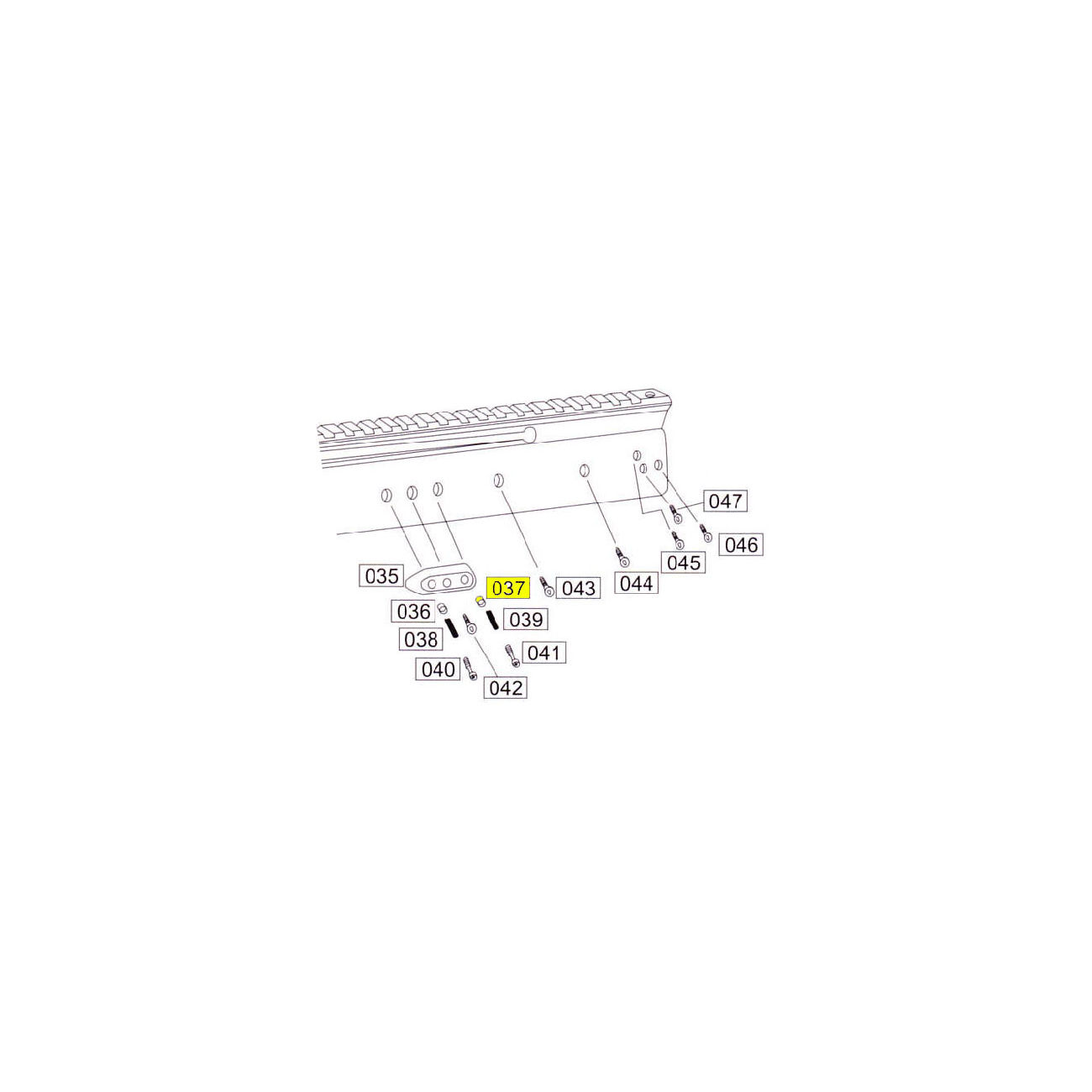 Wei-ETech SOCOM Part #037 Receiver Part D (2x)