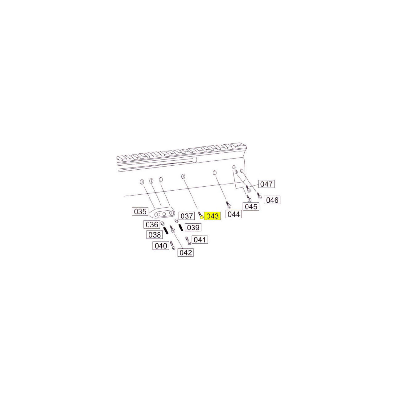 Wei-ETech SOCOM Part #043 Receiver Screw A