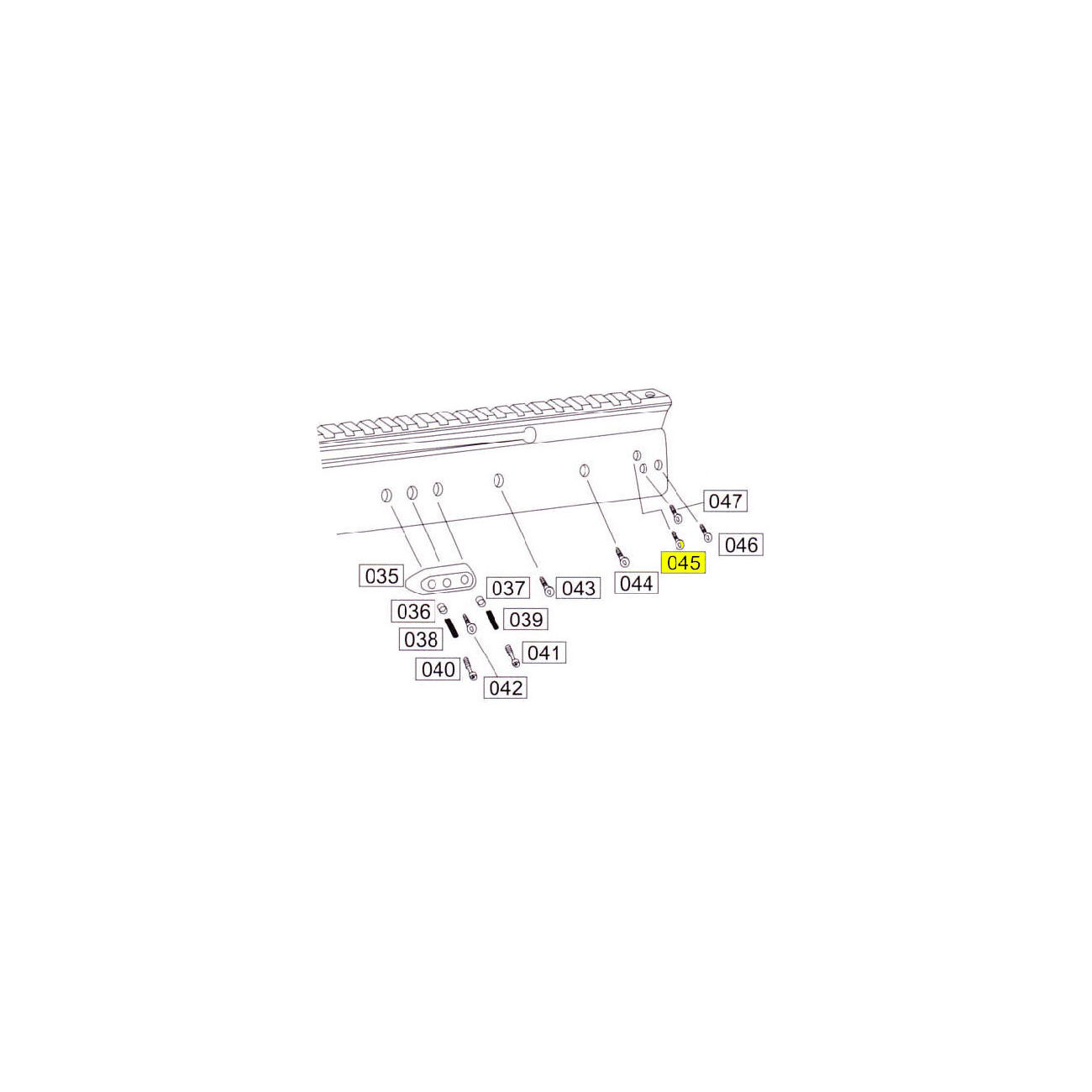 Wei-ETech SOCOM Part #045 Receiver Screw C