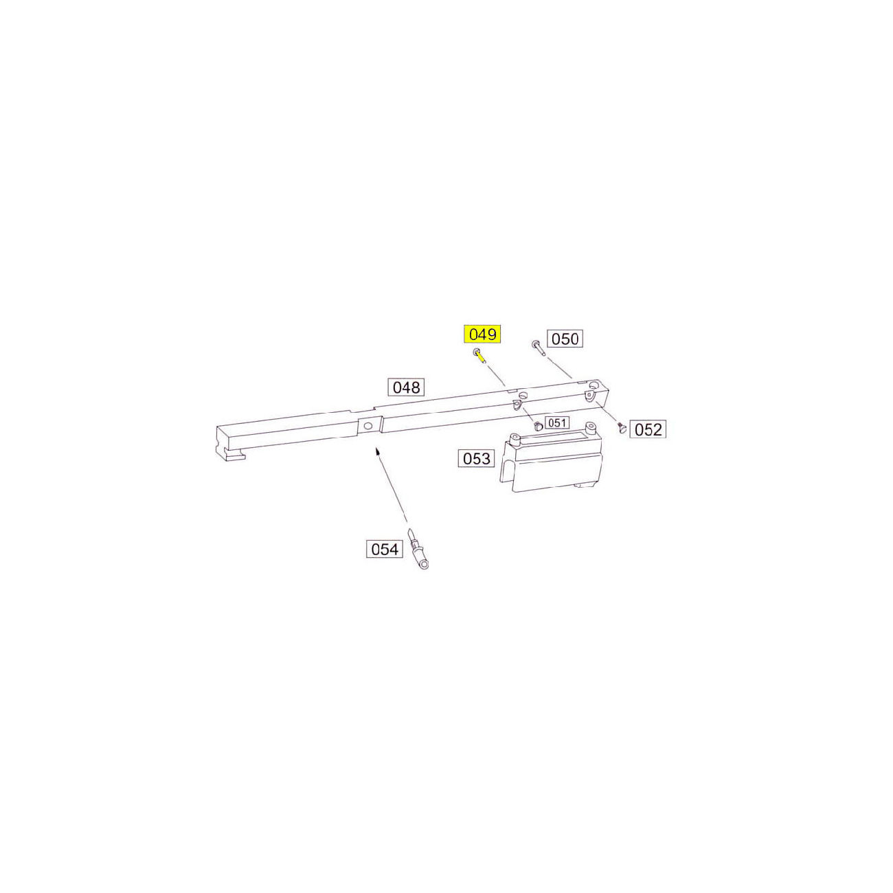 Wei-ETech SOCOM Part #049 Bolt Fixing Pins A