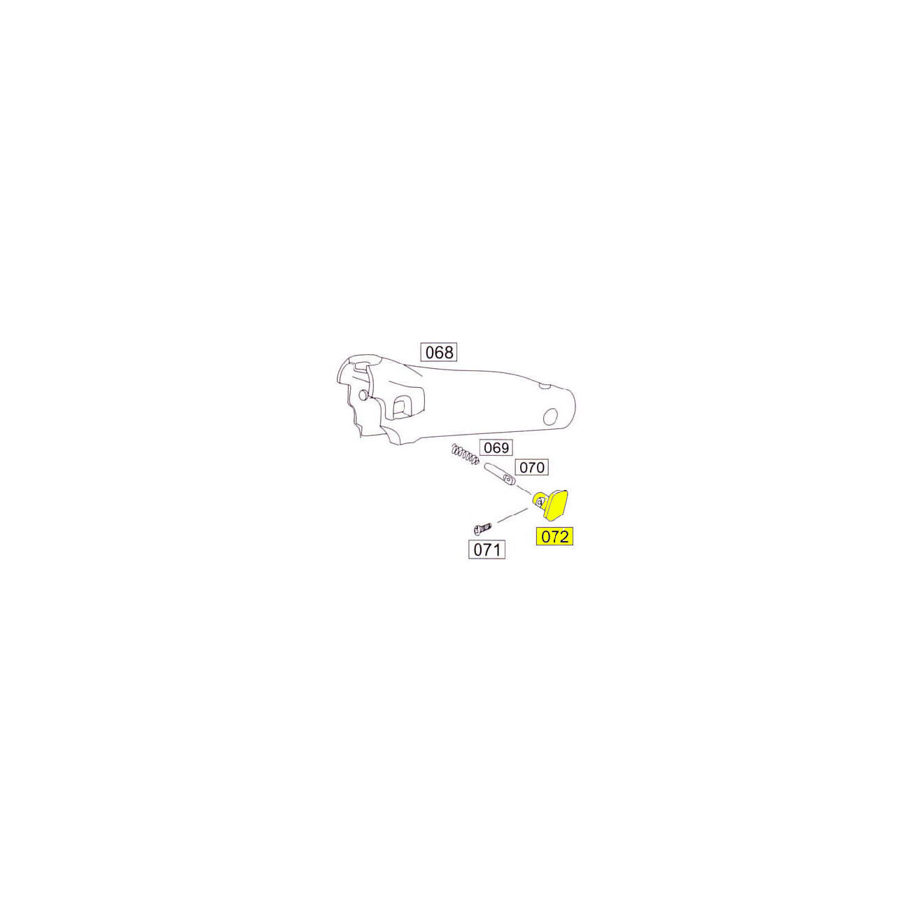 Wei-ETech SOCOM Part #072 Cheek Pad Button