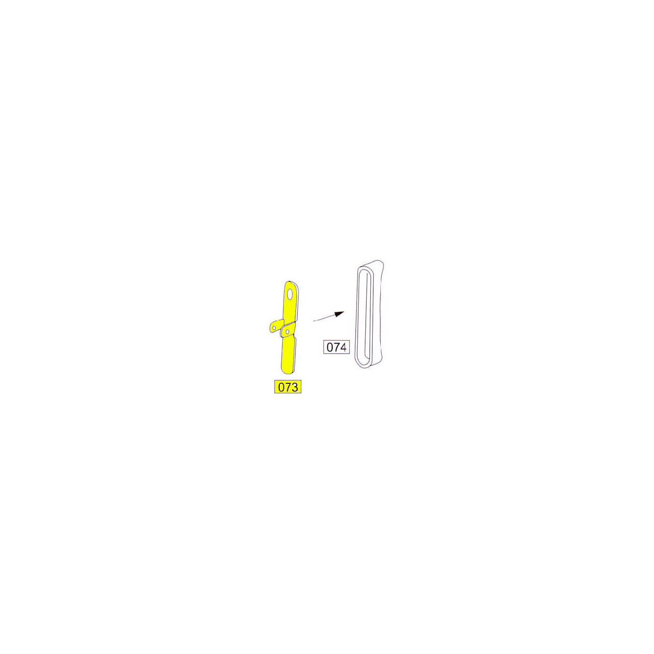 Wei-ETech SOCOM Part #073 Stock Metal End Plate