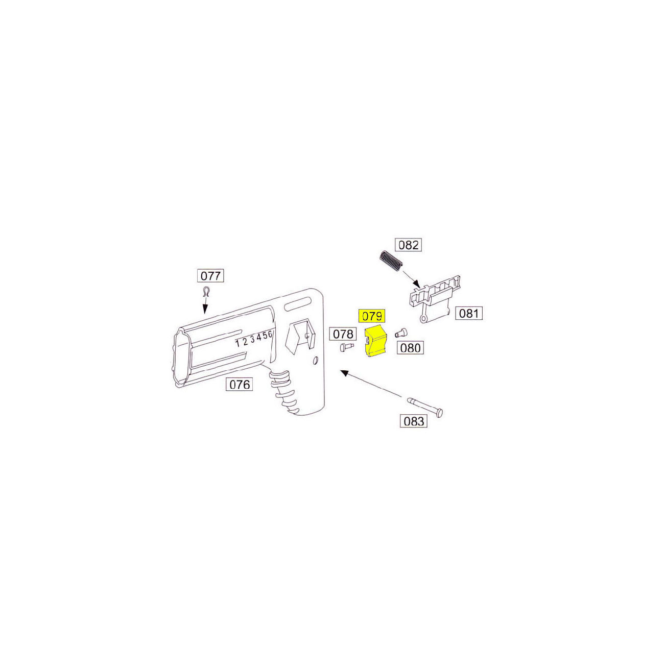 Wei-ETech SOCOM Part #079 Sliding Butt Stock Nut