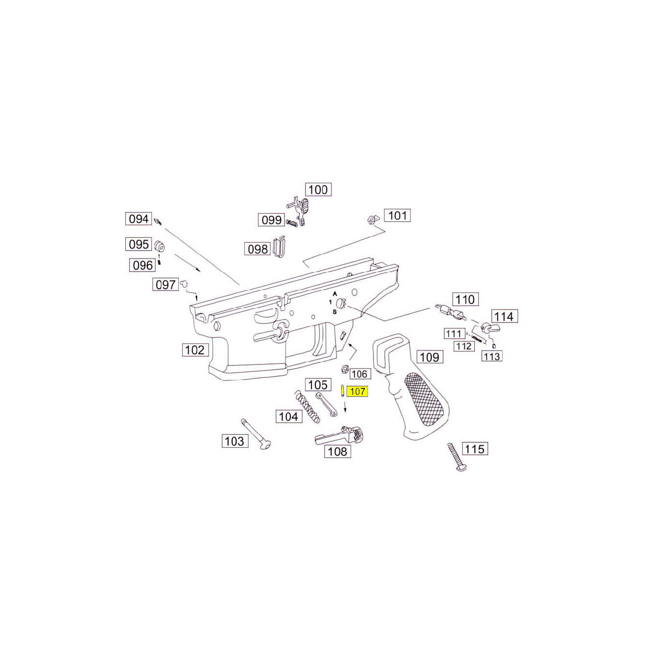 Wei-ETech SOCOM Part #107 Mag Catch Pin