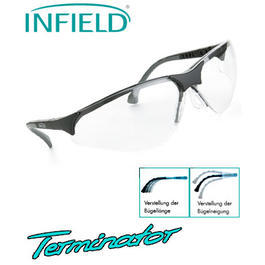 Infield Schutzbrille Terminator PC HC UV schwarz/klar