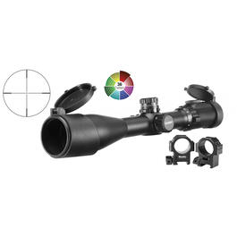 AccuShot EZ-Tap IE SWAT 3-12x44 Zielfernrohr, beleuchtet, Mil-Dot, 36 Colors