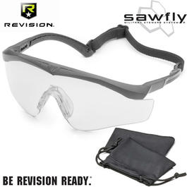 Revision Eyewear Sawfly Legacy MAX-Wrap Schutzbrille Basic Kit klar / schwarz