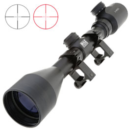 MAX Tactical Zielfernrohr 3-9x50E beleuchtet mit Ringe für 22 mm Schiene
