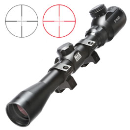 Max Tactical Zielfernrohr 3-9x32 E Leuchtabsehen inkl. Ringe für 22 mm Schiene