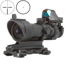 Aim-O TA01 Style Scope 4x32 QD-Mount mit Mini RedDot Visier schwarz 5316-BK