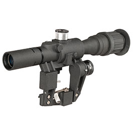 Aim-O PSO-1 4x24 Red-Dot Scope Zielgert mit integrierter SVD-Seitenmontage schwarz AO 5352-BK