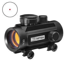 Max Tactical Leuchtpunktzielgerät 1x30 Red Dot für 22 mm Schiene