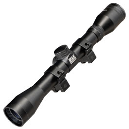 Max Tactical Zielfernrohr 4x32 Mil-Dot inkl. 11 mm Ringe schwarz