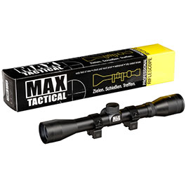 Kleinbild 11 Max Tactical Zielfernrohr 4x32 Mil-Dot inkl. 11 mm Ringe schwarz