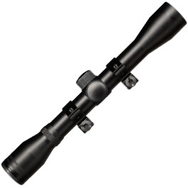 Kleinbild 5 Max Tactical Zielfernrohr 4x32 Mil-Dot inkl. 11 mm Ringe schwarz