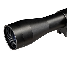Kleinbild 9 Max Tactical Zielfernrohr 4x32 Mil-Dot inkl. 11 mm Ringe schwarz