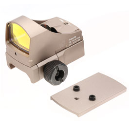 Aim-O Sight-C Type Micro Red Dot mit Lichtsensor inkl. G-Pistolenhalterung tan AO 6005-DE