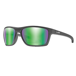 Wiley X Sonnenbrille Kingpin Captivate matt grau Green Mirror polarisiert