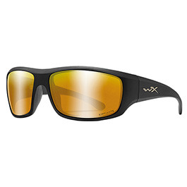 Wiley X Brille Omega Captivate matt schwarz Glser Bronze verspiegelt polarisiert inkl. Brillenetui