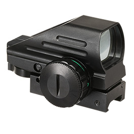 JS-Tactical Reflex 4 Red- / Green-Dot Sight mit 4 Absehen inkl. 20 - 22 mm Halterung schwarz Bild 5