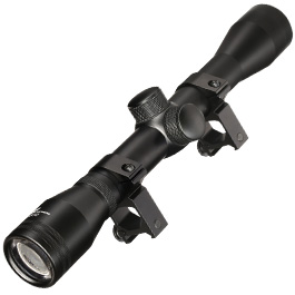 JS-Tactical 4x32mm Standard Zielfernrohr inkl. 20 - 22mm Halteringe schwarz Bild 4