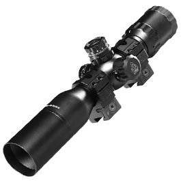 UTG 3-9x32 Bug Buster Zielfernrohr Side AO / Mil-Dot inkl. 11mm Dovetail Ringe schwarz
