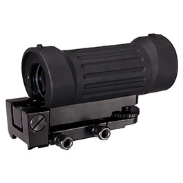 Aim-O E-Type Scope 4x30 mit Gummiummantelung inklusiv 20 - 22mm Halterung schwarz AO 3035-BK