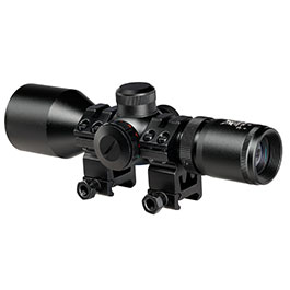 Kleinbild 3 Delta Armory 3-9x40 Mil-Dot kompakt Zielfernrohr beleuchtet inkl. 20 - 22 mm Ringe schwarz