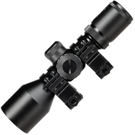 Kleinbild 4 Delta Armory 3-9x40 Mil-Dot kompakt Zielfernrohr beleuchtet inkl. 20 - 22 mm Ringe schwarz