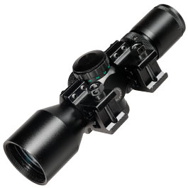 Kleinbild 9 Delta Armory 3-9x40 Mil-Dot kompakt Zielfernrohr beleuchtet inkl. 20 - 22 mm Ringe schwarz