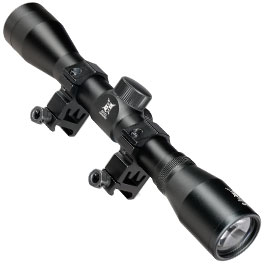 Kleinbild 3 Delta Armory 4x32 Mil-Dot Zielfernrohr inkl. 20 - 22 mm Ringe schwarz