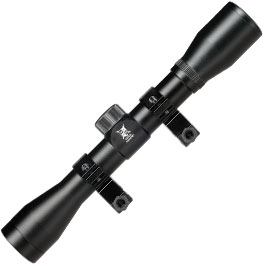 Kleinbild 4 Delta Armory 4x32 Mil-Dot Zielfernrohr inkl. 20 - 22 mm Ringe schwarz