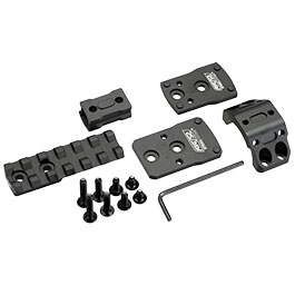 Kleinbild 1 ASG / Strike Systems CNC 6061 Aluminium AOMS-01 Dual-Optik Halterung f. 30 mm Zielfernrohre schwarz