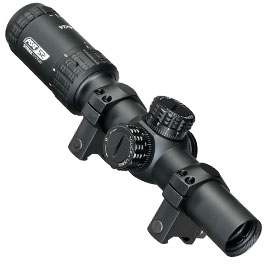 Kleinbild 1 ASG / Strike Systems 1-6x24 LMTS-01 LPVO kompakt Zielfernrohr beleuchtet inkl. 20 - 22 mm Ringe schwarz