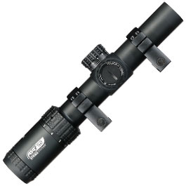 Kleinbild 5 ASG / Strike Systems 1-6x24 LMTS-01 LPVO kompakt Zielfernrohr beleuchtet inkl. 20 - 22 mm Ringe schwarz