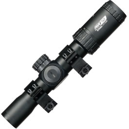 Kleinbild 4 ASG / Strike Systems 1.2-6x28 LMTS-02 LPVO kompakt Zielfernrohr beleuchtet inkl. 20 - 22 mm Ringe schwarz