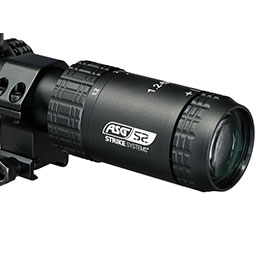 Kleinbild 8 ASG / Strike Systems 1.2-6x28 LMTS-02 LPVO kompakt Zielfernrohr beleuchtet inkl. 20 - 22 mm Ringe schwarz