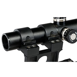 Kleinbild 6 Double Bell PU-Scope Zielfernrohr Vollmetall 3,5x21 f. DB Mosin Nagant M1891/30 Gewehr schwarz